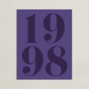 "Your Year: Custom Print" - Custom Print in Midnight Purple by Erica Krystek - Unframed