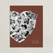 "Modern Heart Snapshot Mix® Warm Tones" - Framed Photo in Rustique by Minted - Unframed