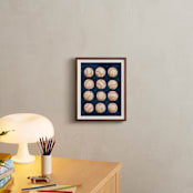 "Dinger 1 Spin Cycle" - Art Print in Navy by Kamala Nahas - In a Room