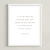 "Your Quote: Portrait Orientation Custom Print" - Custom Print in Rustique by Minted - Framed
