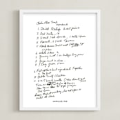 "Your Text: Custom Print " - Custom Print in Black by Minted - Framed