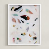 "Spring Thaw I" - Art Print in Ivory by Kayla King - Framed