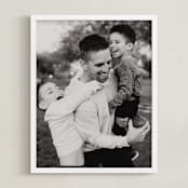 "The Big Picture: Father's Day Framed Photo" - Framed Photo in White by Minted - Framed