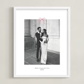 "Small Bow: Portrait Framed Photo" - Framed Photo in Petal by Annie Shapiro - Framed