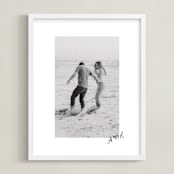 "Scripted Heart: Framed Photo" - Framed Photo in Graphite by Claudia Orengo - Framed