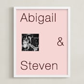 "Bold Love: Framed Photo" - Framed Photo in Blush by Minted - Framed