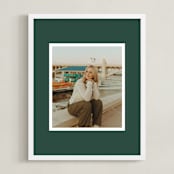 "Color Border: Portrait Framed Photo" - Framed Photo in Green by Minted - Framed