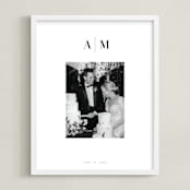"Monogram: Portrait Framed Photo " - Framed Photo in White by Minted - Framed