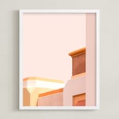 "Urban Desert Series 1" - Art Print in Soft Earth Tones by Lisa Sundin - Framed