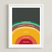 "The Earth" - Art Print in Magma by Erica Krystek - Framed