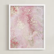 "Love Affair" - Art Print in Pink by Julia Contacessi - Framed