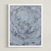 "Let Go I" - Art Print in Haze by Debi Perkins - Framed