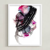 "Nebula 1" - Art Print in Multi Colored by Jaime Derringer - Framed