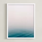 "Fog at Sea" - Art Print in Grey Fog by studio SYLVO - Framed