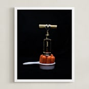 "C Is For Carrot" - Art Print in BLACK by AMANDA LOMAX - Framed