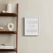 "Our Vows: Custom Foil Print" - Custom Foil Print in Silver by Minted - In a Room