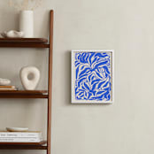 "Azure Flow" - Art Print in Blue by Black Botanic - In a Room