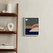 "Full moon tonight" - Art Print in Midnight Blue by Sonya Percival - In a Room