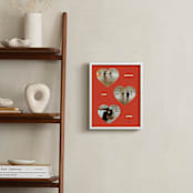"Three Hearts: Framed Photo" - Framed Photo in Cherry by Ani Somi - In a Room