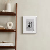 "Scripted Heart: Framed Photo" - Framed Photo in Graphite by Claudia Orengo - In a Room