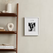 "Monogram: Portrait Framed Photo " - Framed Photo in White by Minted - In a Room