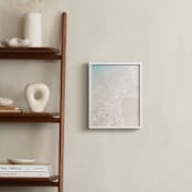 "Turquoise Tide" - Art Print in quiet beach by Kamala Nahas - In a Room