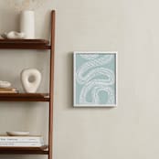 "River of Dots" - Art Print in light blue by Jorey Hurley - In a Room
