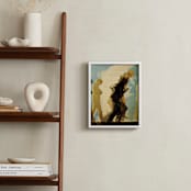 "After Muybridge" - Art Print in Sea Blue by Terrance Grace - In a Room