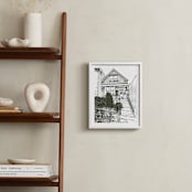 "House: Portrait White Border Custom Print" - Custom Print in Olive Shadow by Minted - In a Room
