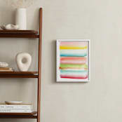 "Popsicle Colors" - Art Print in Raspberry by Monica Janes Fine Art - In a Room