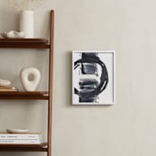 "Lax Perimeter" - Art Print in Black by Misty Hughes - In a Room