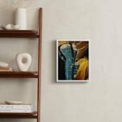 "Weathered Home" - Art Print in Deep Teal by Erin Niehenke - In a Room