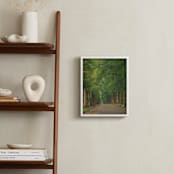 "The Street I Live On" - Art Print in Foggy Green by Erin Niehenke - In a Room