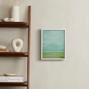 "A Day Away" - Art Print in chartreuse green by Debra Butler - In a Room