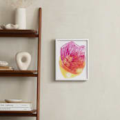 "Skeleton Petals" - Art Print in Red Fuchsia by Maggie Ramirez Burns - In a Room
