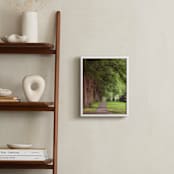 "The Street I Live On II" - Art Print in Foggy Green by Erin Niehenke - In a Room