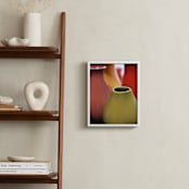"Colorful Jars" - Art Print in Fiesta Green by Jayna B - In a Room
