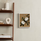 "White Roses no.1" - Art Print in brown by Shina Choi - In a Room