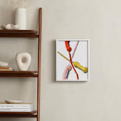 "3-Way Call" - Art Print in Orange by Jonathan Brooks - In a Room