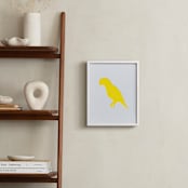 "Pet Silhouette: Custom Letterpress Print " - Custom Letterpress Print in Neon Yellow by Minted - In a Room