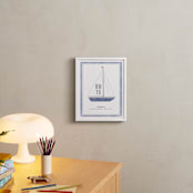 "Sailboat co." - Personalized Art Print in Ocean by cambria - In a Room