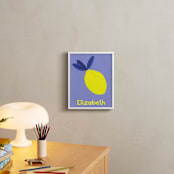 "My Fruity Family" - Personalized Art Print in Lemon by Marta Crea - In a Room