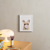 "Bubblegum animals" - Art Print in white by Maja Cunningham - In a Room