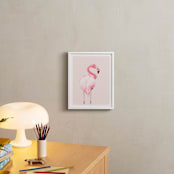 "PINK_" - Art Print in White by Rega - In a Room
