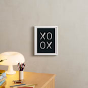 "Neon Series II: XOXO" - Art Print in white by AK Graphics - In a Room