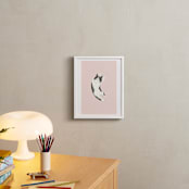 "Feline" - Art Print in Blush by Vivian Yiwing - In a Room