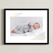 "Modern Shimmer" - Personalized Foil-Pressed Art Print in Gold by Alston Foster - Framed