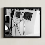 "O Captain! My Captain!" - Art Print in Black & White by Hannah Graham - Framed