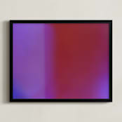 "Experiments With Film 001" - Art Print in Solid Red by Arash Fattahi Acosta - Framed