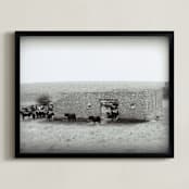 "The Congregation" - Art Print in Black and White by Eric Eikenbary - Framed
